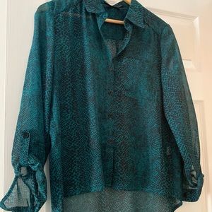 Snake Skin Button Up